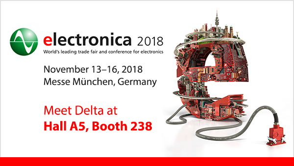 delta power supply will join electronica 2018 delta power supply